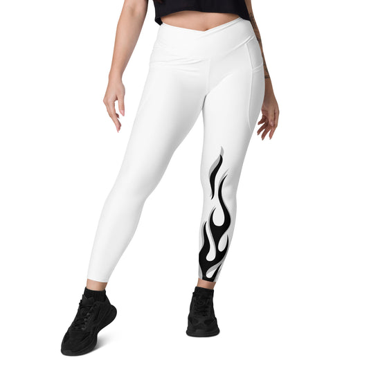 Flamed Revival Leggings With Pockets