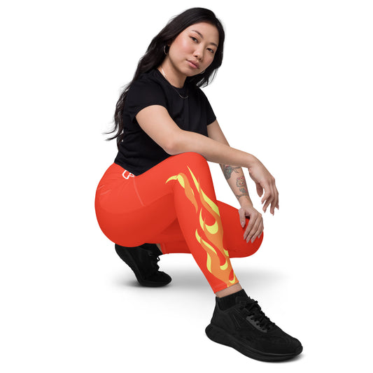 Flamed Revival Leggings With Pockets
